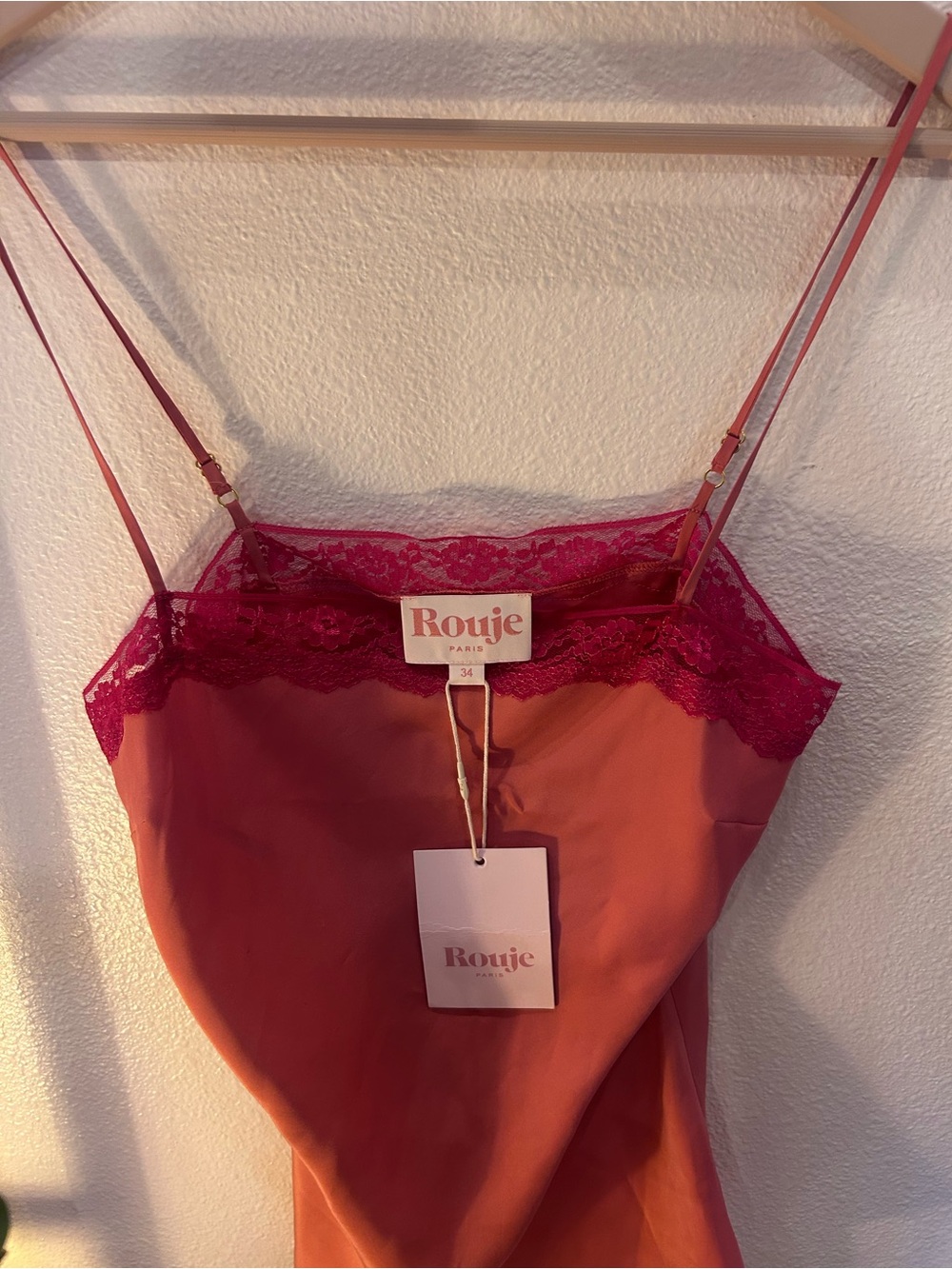 Rouje Pink Camisole Lace